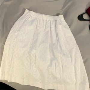 White jcrew skirt